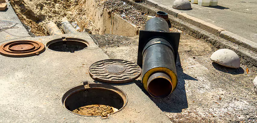 Lateral Sewer Line Replacement in Burton